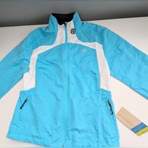 NWT Brooks Women's (Small) Aqua Blue Athletic/Athleisure Windbreaker/Jacket